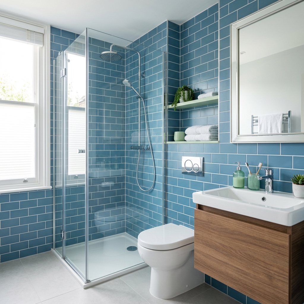 Polished bathroom chrome taps descaled and shined