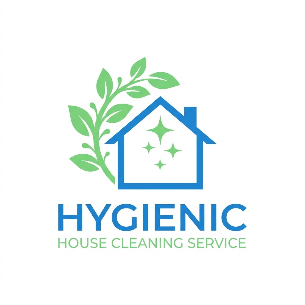 Hygienic House Cleaning Service Logo